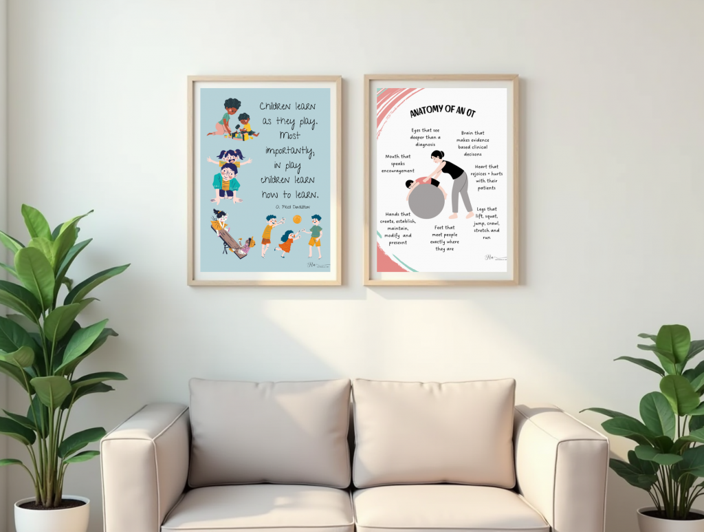 Occupational Therapy wall art posters
