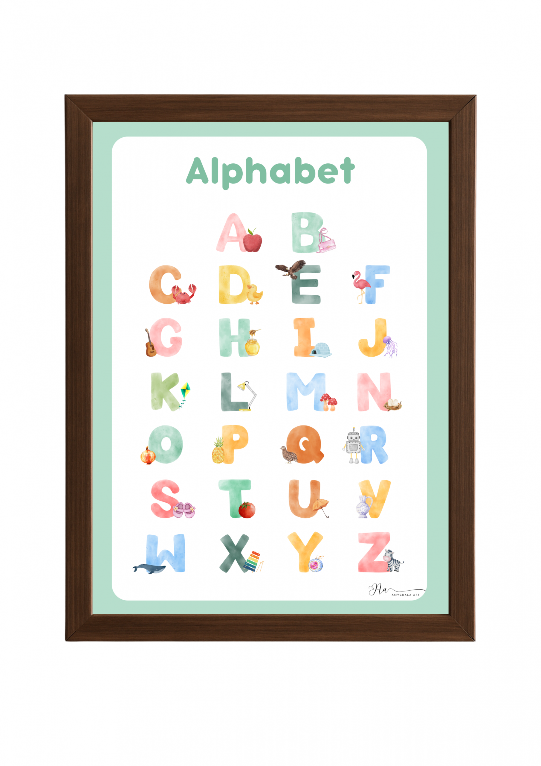 Poster-Alphabet Chart - Traditional