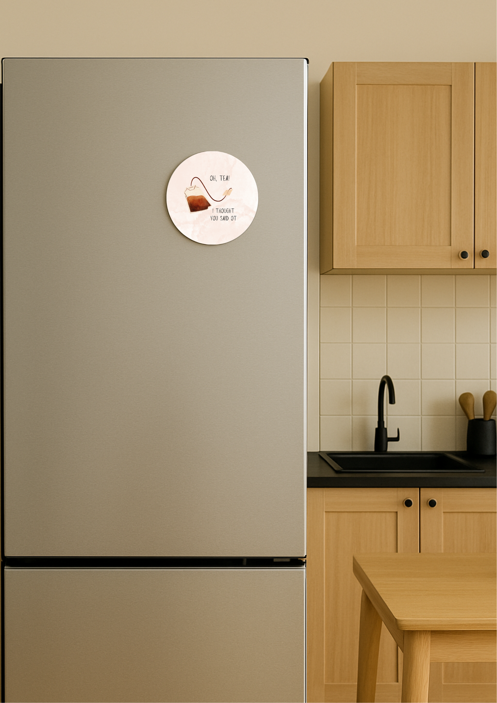 Fridge Magnet: Oh Tea! OT