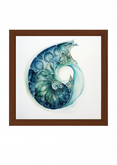 Abstract Cochlea – Green Poster- Abstract Cochlea – Green