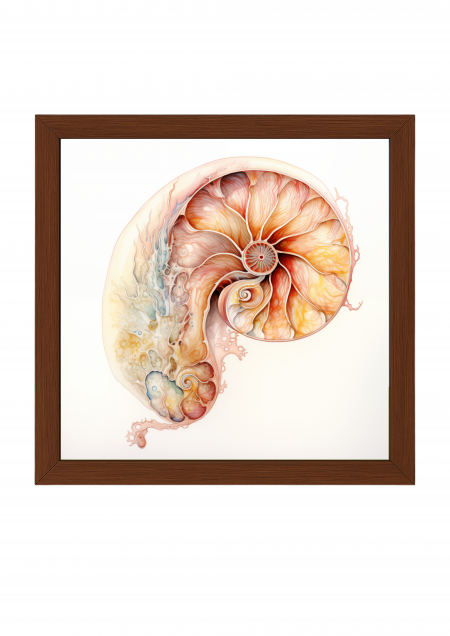 Abstract Cochlea – Yellow Poster- Abstract Cochlea – Yellow