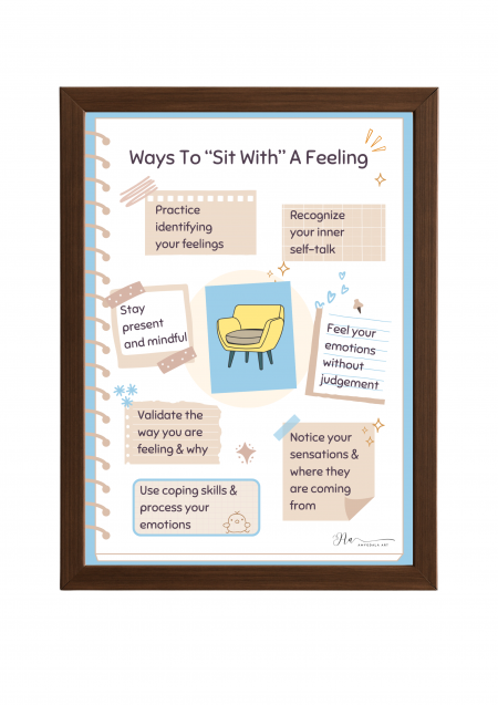 Ways To Sit With A Feeling Poster- Ways To Sit With A Feeling
