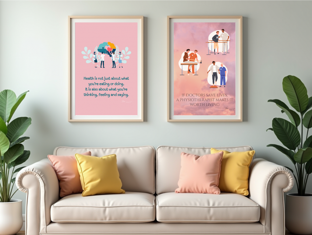 Physical therapy, rehabilitation wall art