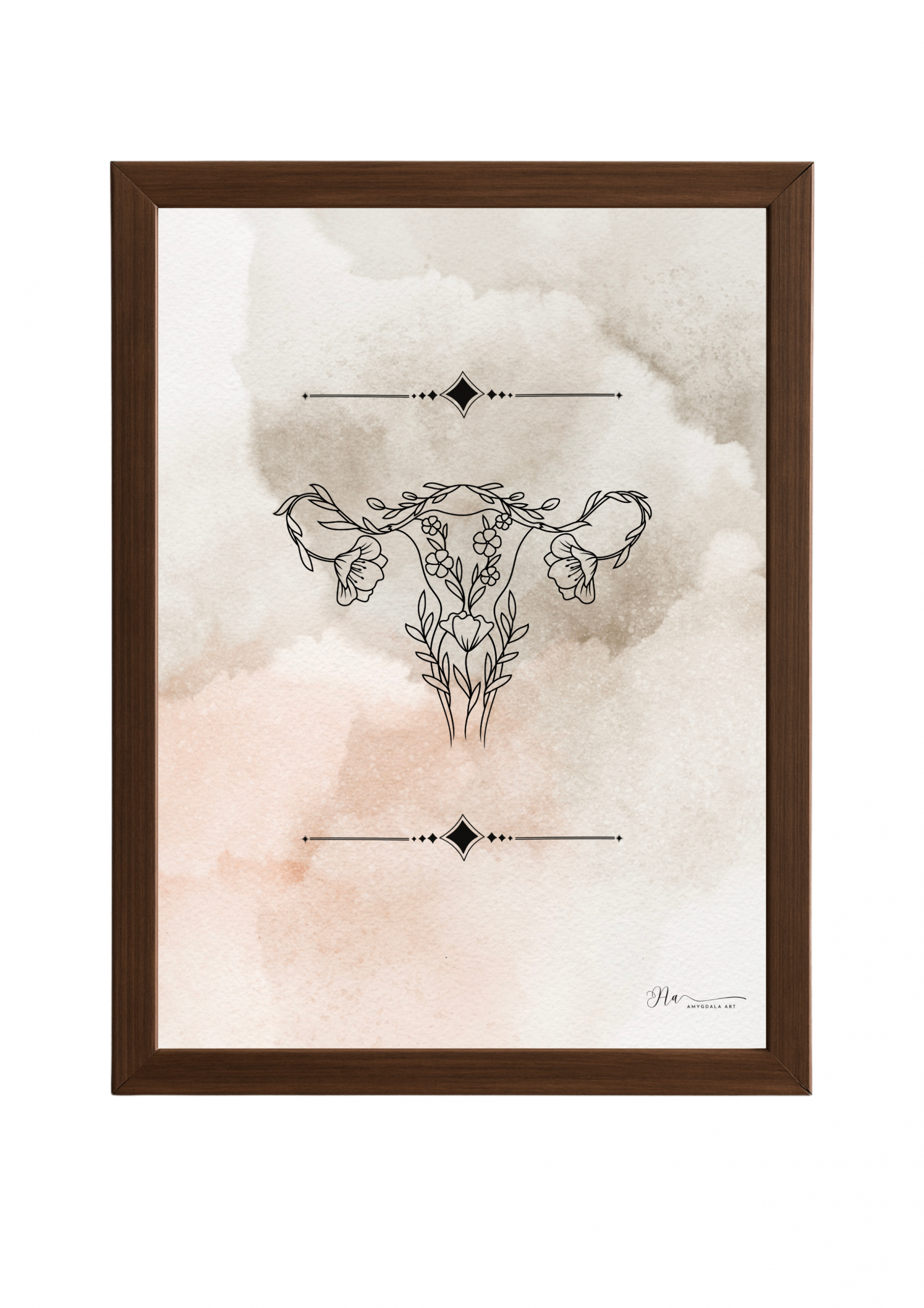 Poster- Born from Blossoms-Uterus