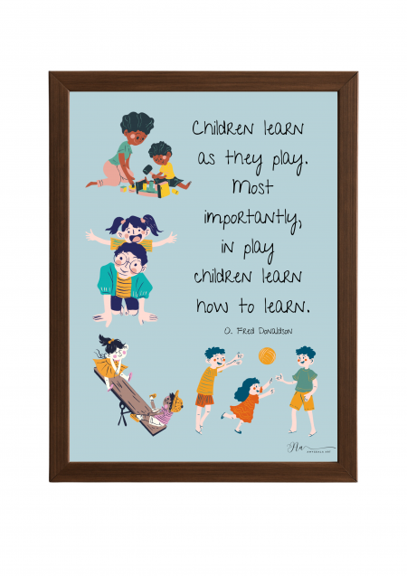 Children Learn as They Play Poster- Children Learn as They Play
