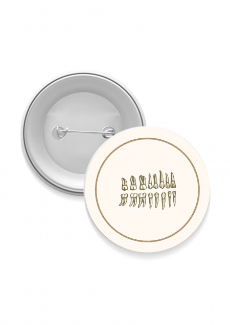 Teeth Beige Badge: Teeth Beige