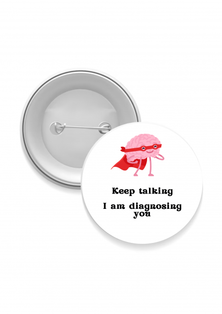 Keep Talking, I’m Diagnosing You Badge: Keep Talking, I’m Diagnosing You
