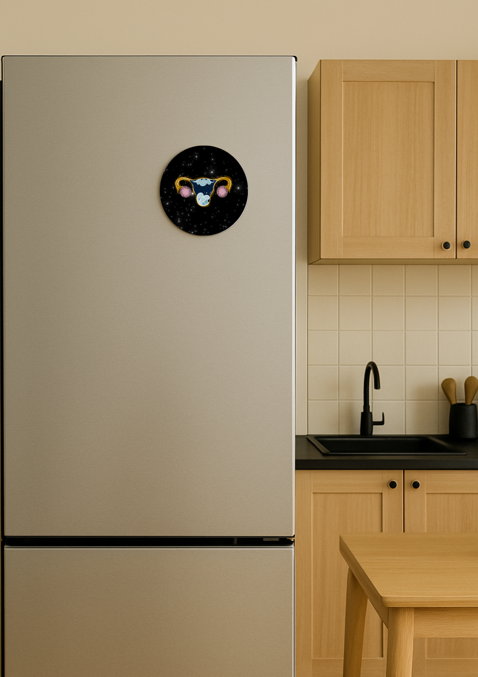Fridge Magnet: Uterus Galaxy
