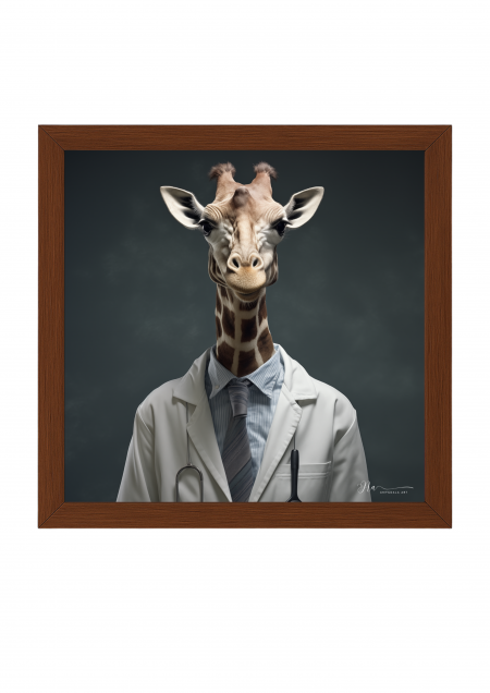 Dr. Giraffe Will See You Now Poster- Dr. Giraffe Will See You Now