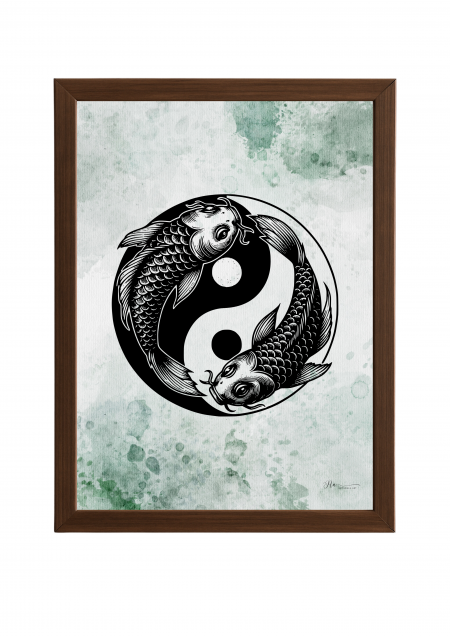 Koi Fish Yin-Yang Poster- Koi Fish Yin-Yang