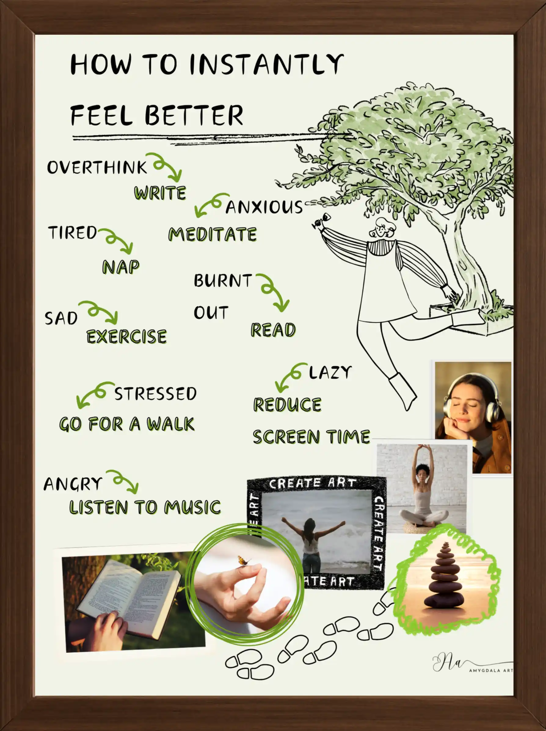 How to Instantly Feel Better Mental Health Poster