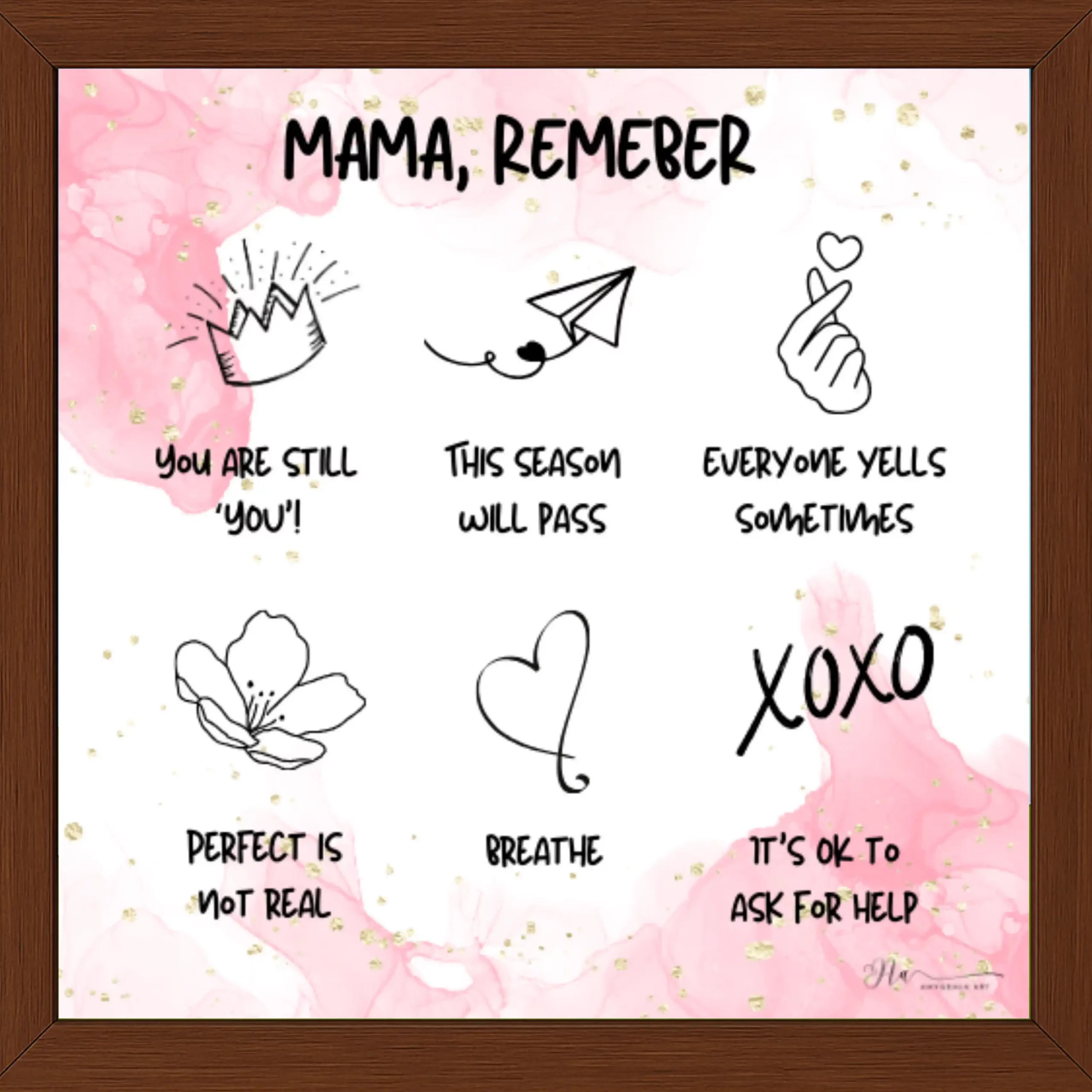 Mama Remember Poster for New Moms